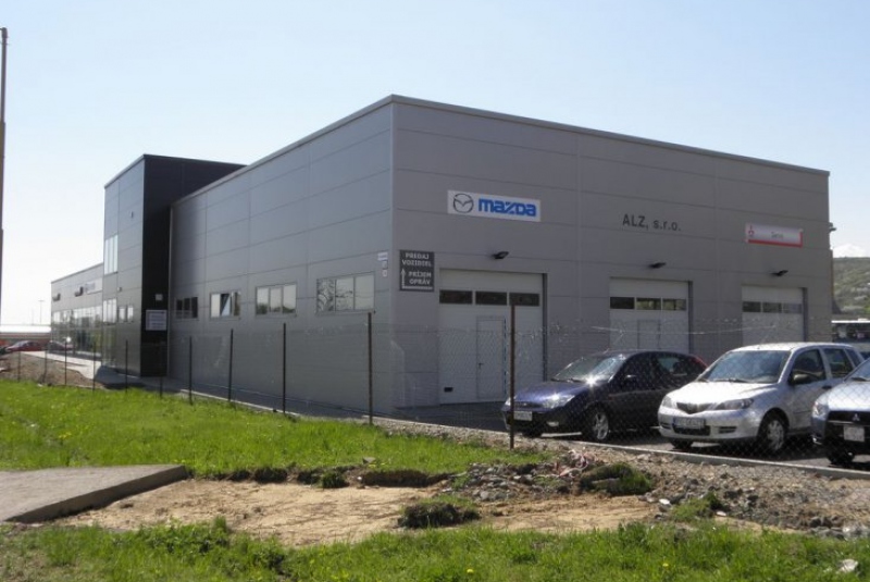 Výroba a montáž autosalóna Mazda - Mitsubishi Prešov